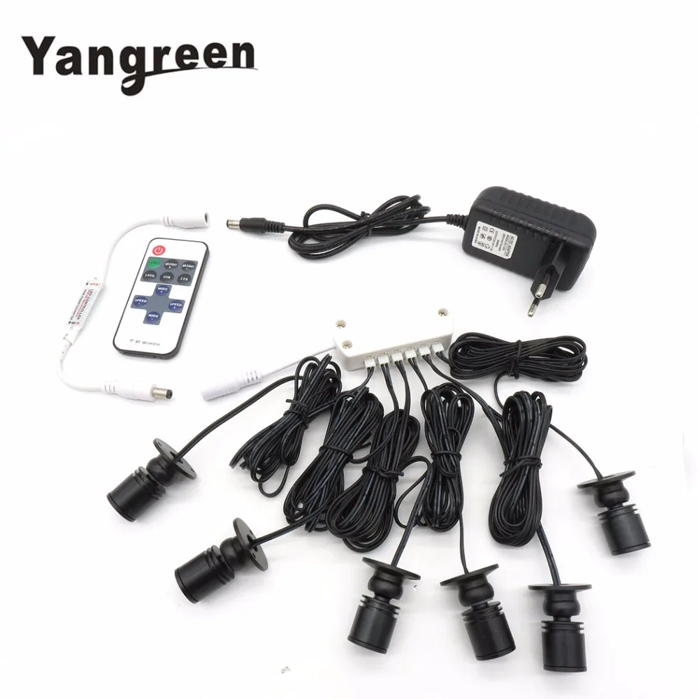  12pcs/lot 1.5W LED Spotlights Mini led Ceiling Down Lighting RF controller DC 12V AC85-265V White W - 32863637748