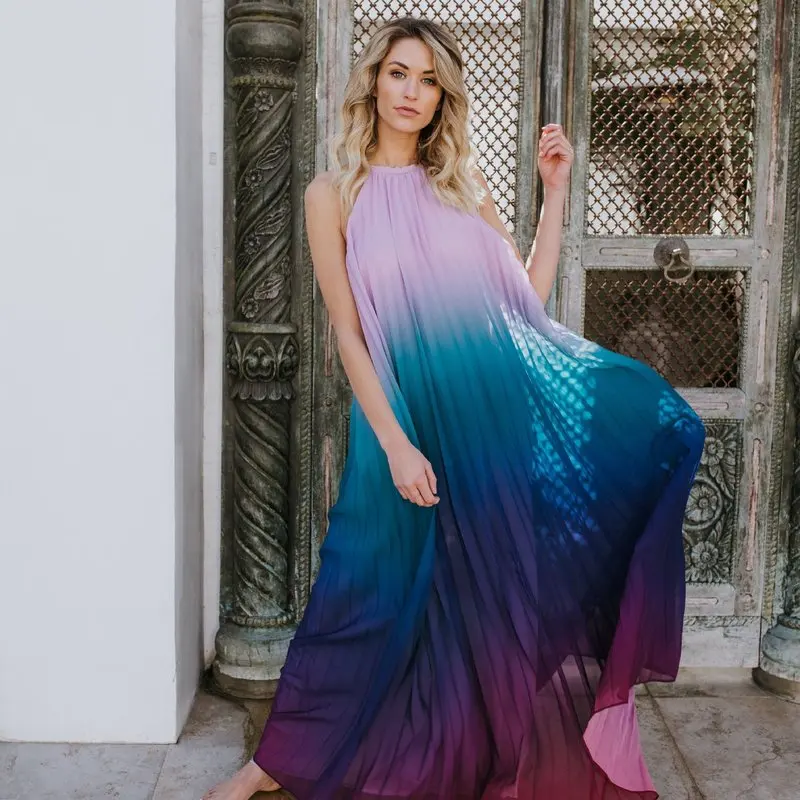 Vestidos ZOGAA para mujer, vestido bohemio De talla grande 2019, vestidos largos De playa De verano, túnicas De gasa para mujer, vestidos holgados playa femenina - AliExpress