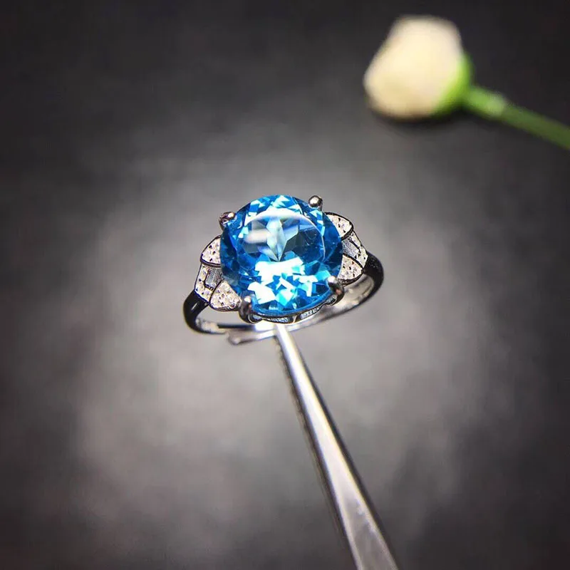 

medboo Jewelry Rings Show Elegant Temperament Jewelry Womens Girls White Silver Filled Wedding Ring Korean fashion MS Ring
