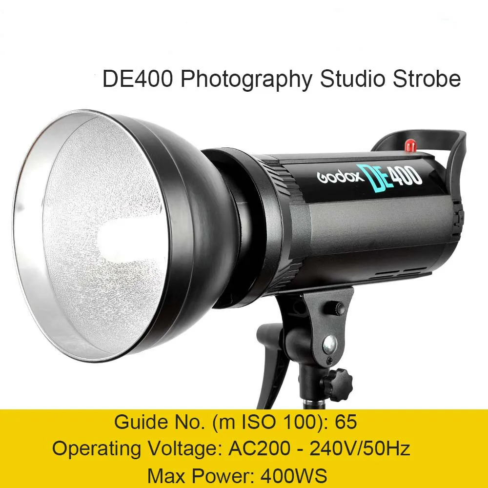 Godox DE400 400W 400WS Pro фотостудия стробоскопическая вспышка Лампа головка