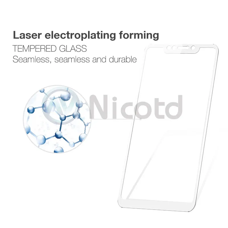 Nicotd Tempered Glass for Xiaomi Pocophone F1 screen protector full cover redmi 5 plus S2 5A 6a pro 6 Pocophone F1 xiomi Film (2)
