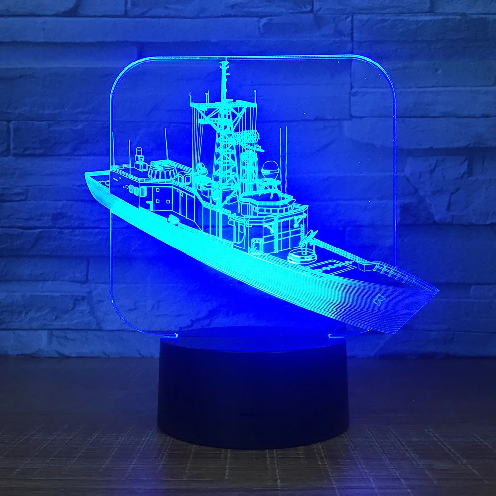 3D светодиодный светильник ночник акриловый Bulbing Оптическая иллюзия Настольный