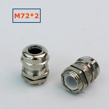 

1PCS M72*2 Cable Gland Connector IP68 Nickel Brass Metal Waterproof Joint for 42-48mm Cable