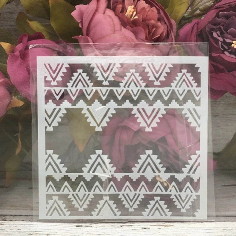 

1Pcs 5*5" Sawtooth Frame DIY Layering Stencils Painting Scrapbook Coloring Embossing Album Decorative Paper Card Template