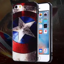 Чехол с 3D рисунком Marvel Shield для iPhone 4S, 5S, 6, 6S Plus, 7, 8 X, Стильный чехол с изображением Льва из мультфильма, чехол для мобильного телефона