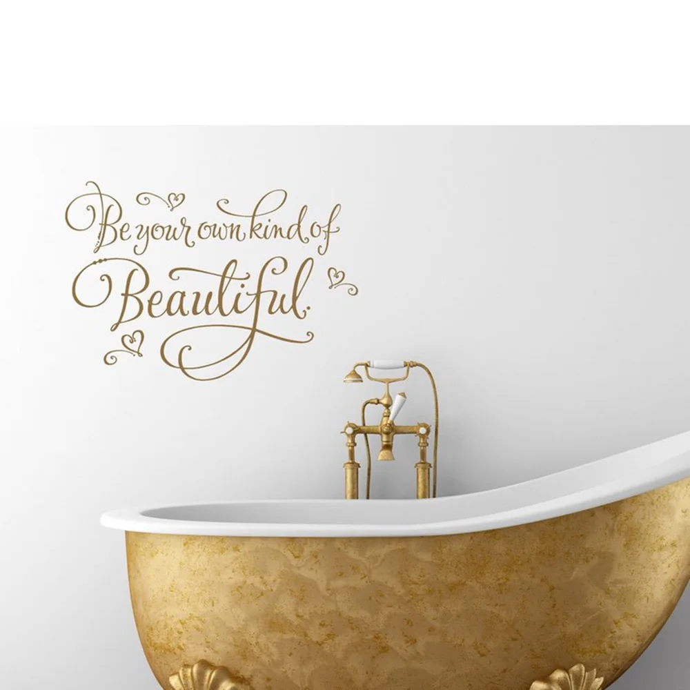 Fashion Decor Shower Room Toliet Home Decal Wall Stickers Hello Gorgeous 