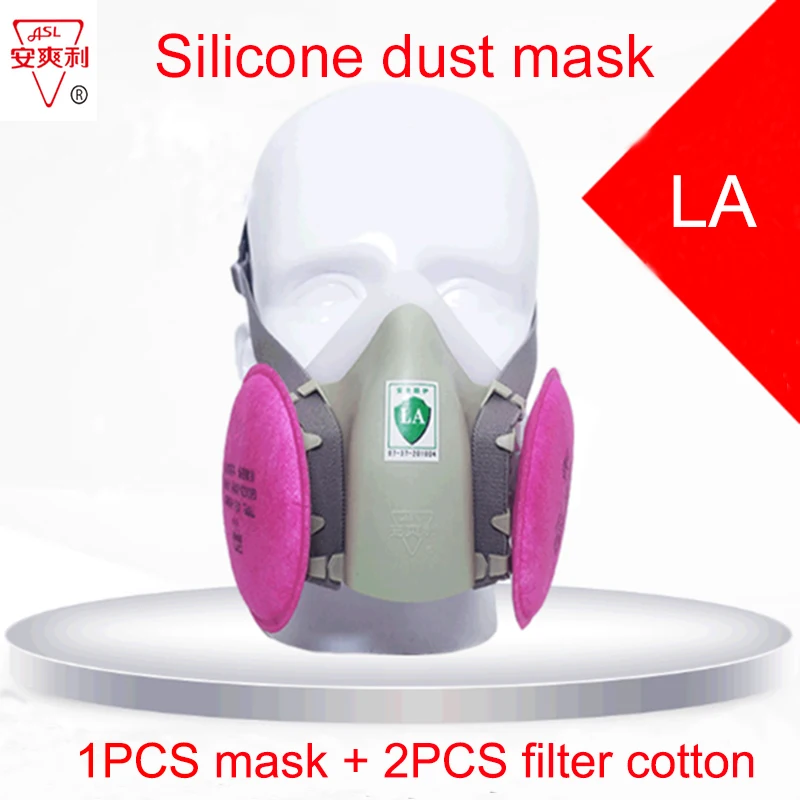 ASL-320 респиратор маски 1 шт. маска + 2 шт. фильтрующий респиратор Маска против твердотельные жидкости частиц Эффективные Газовые маска