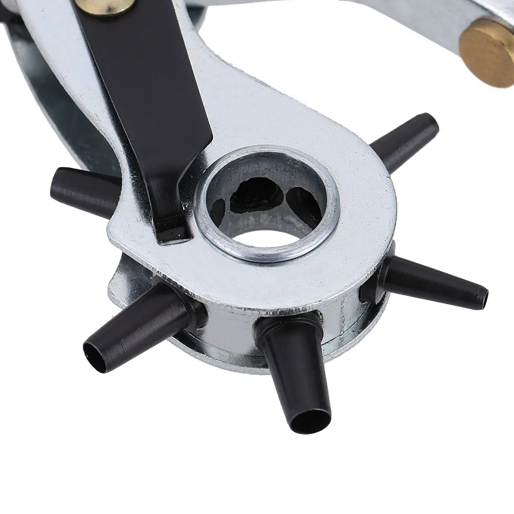 Hole Punching Machine 9'' Punch Plier Round Hole Perforator Tool Make Hole Puncher for Watchband Cards Leather Belt