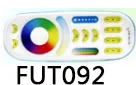 Mi светильник FUT068 6 Вт RGB+ CCT светодиодный светильник AC100-240V светодиодный панельный светильник с регулируемой яркостью совместимый 2,4 г Гц RF FUT092 дистанционное управление приложением - Испускаемый цвет: FUT092     Remote