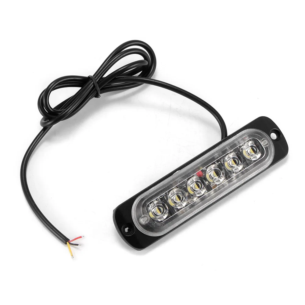 

AOZBZ 4 Led Strobe Warning Light 12V - 24V Strobe Grille Flashing Lightbar Truck Car Beacon Lamp Yellow White Red Traffic Light