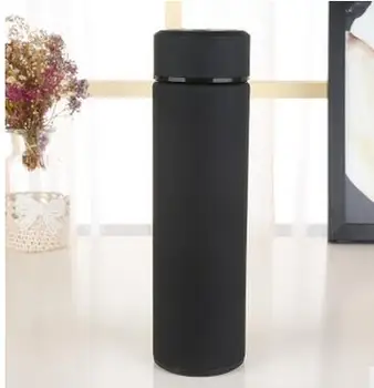 

Simple black vacuum stainless steel thermos cup office advertisement gift cup