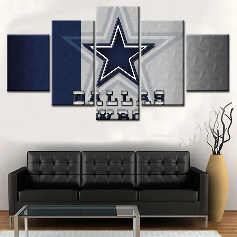 

wall art Modern Home Decor Wall Art Five panel unframe Star pattern Canvas Painting Oil Pictures Canvas Cuadros For Bedroom