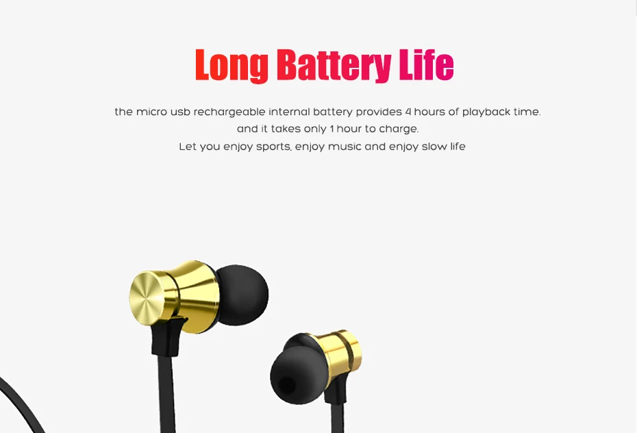 Wireless Headphone Bluetooth Earphone Magnetic Headset Neckband Sport Running Bluetooth Earphones For iPhone 7 X Xiaomi Earphone (5)