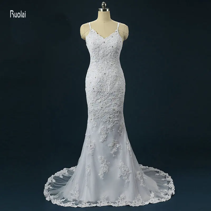 Gorgeous Sheath font b Wedding b font Dresses 2017 Vestido De Noiva Sereia Sweep Train Backless