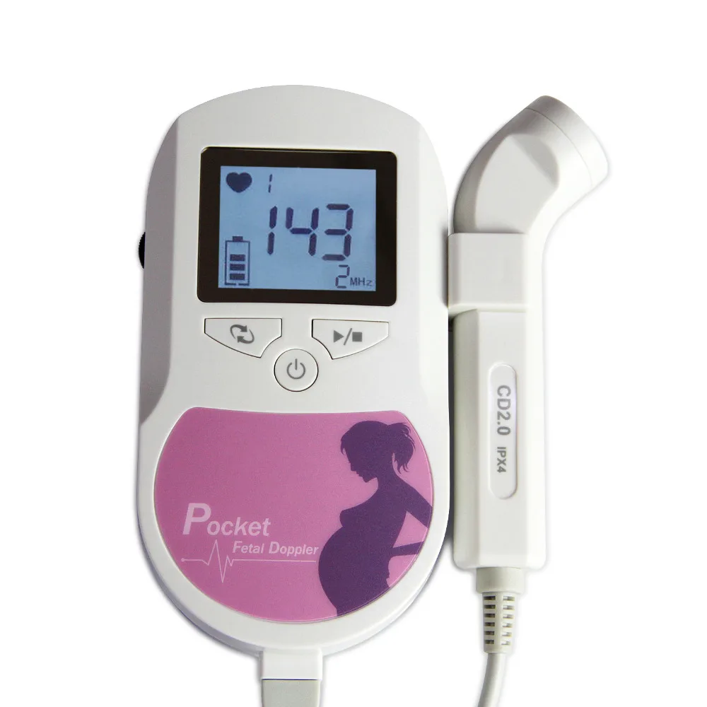 

FDA US Prenatal Fetal Doppler Baby Heart Beat Monitor, 2mhz probe+gel CONTEC BABYSOUND C/Sonoline C1 Ultrasound