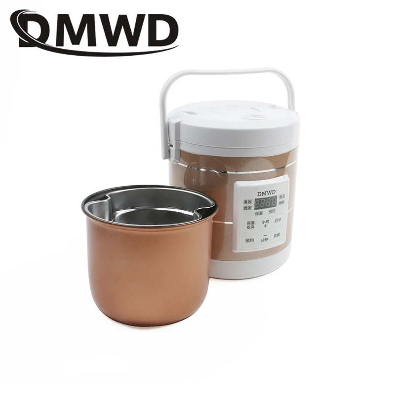 12V 24V Mini Car Truck Rice Cooker Soup Porridge Cooking Machine Food Steamer Electric Heating Lunch Box Meal Heater