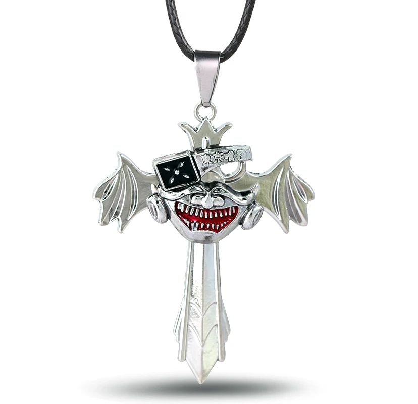 

HSIC Anime Cartoon Jewelry Tokyo Ghoul Pendant Necklace Wings can Rotatable Pendant Necklace