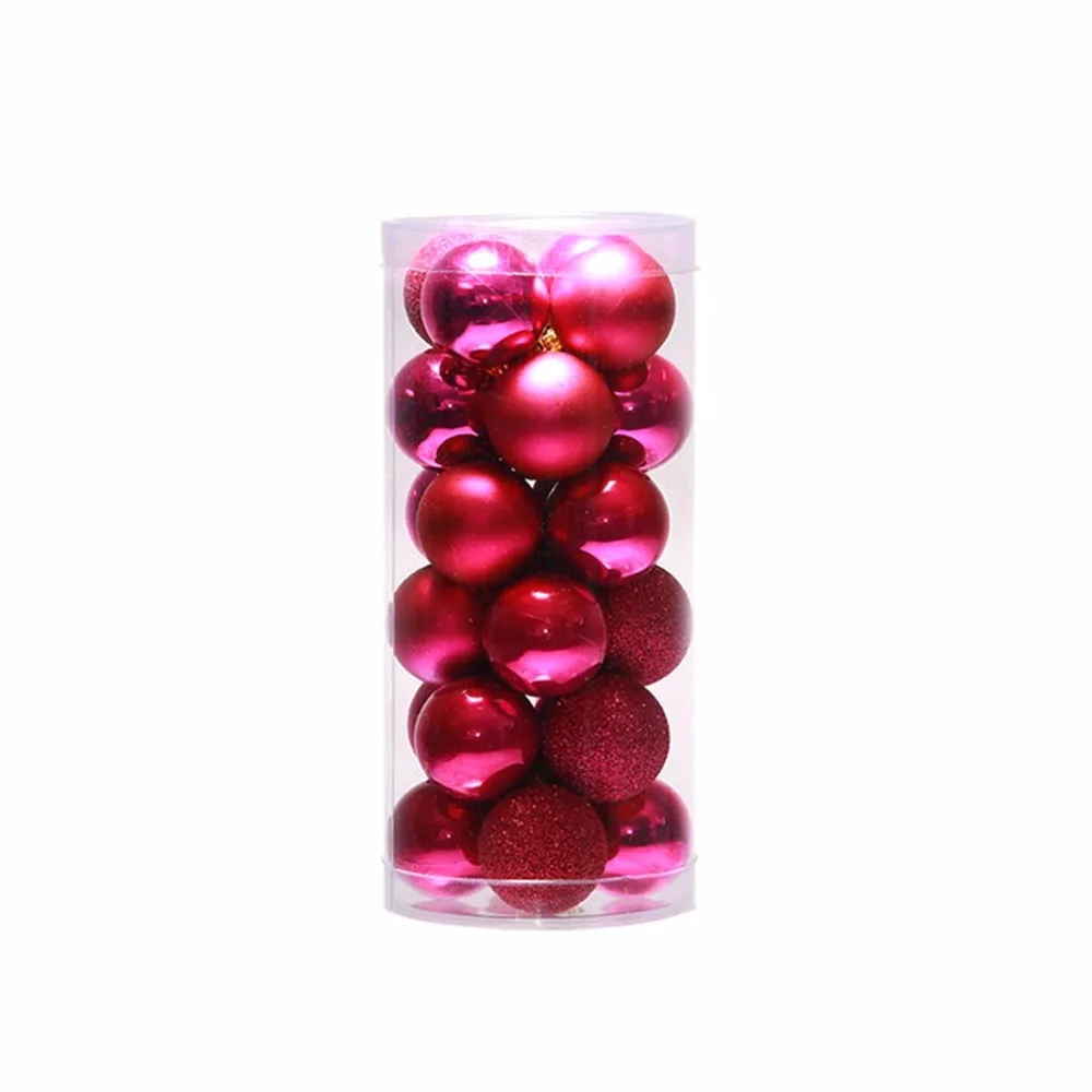24 шт., 4 см, 6 см, 8 см, современные блестящие шары для рождественской елки, вечерние, свадебные, висячие украшения, рождественские украшения