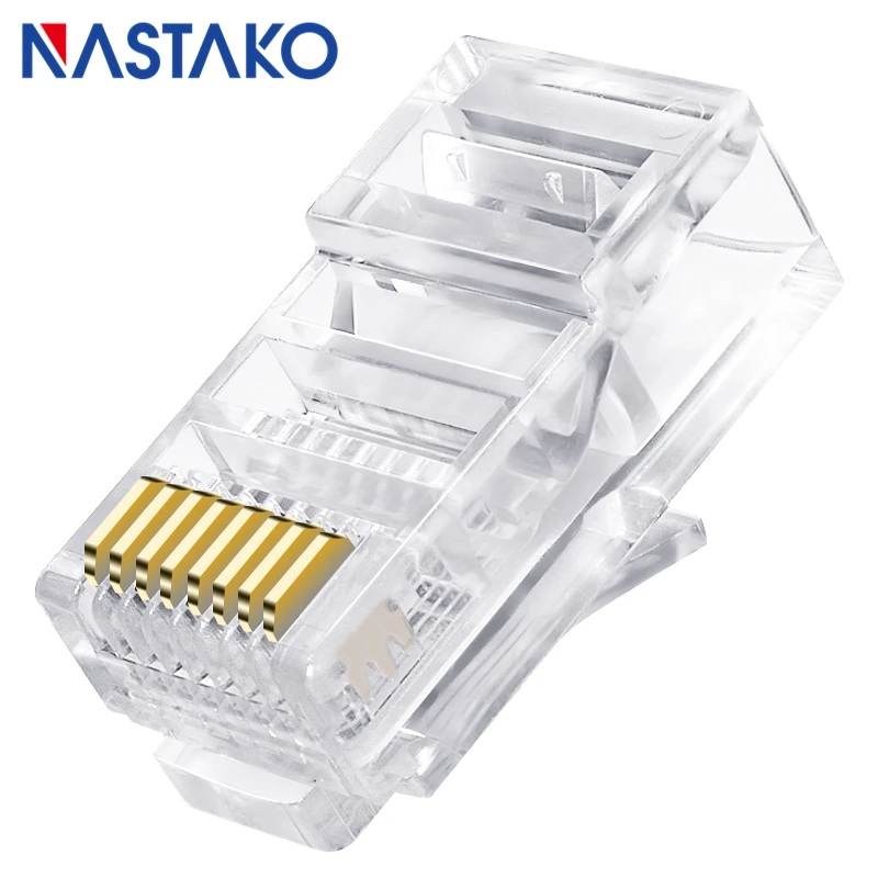 Cat5 Cat5e RJ45 konektörü 8p8c RJ45 fiş UTP Cat5e konnektörleri RJ45  Ethernet ağ lan kablosu Cat5 kristal modüler fiş|connector rj45|connector  8pinconnector ethernet - AliExpress