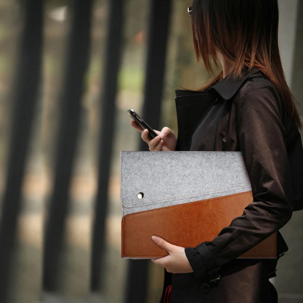 New Genuine Leather Case Cover Bag for Microsoft Surface Pro12 3 4 Ultrabook Laptop Felt Sleeve