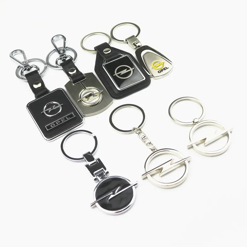 Автомобильный дизайн, 3D металл+ кожа, эмблема, автомобильный брелок, брелок, держатель для ключей, логотип для Opel Corsa Insignia Astra Antara Meriva Zafira