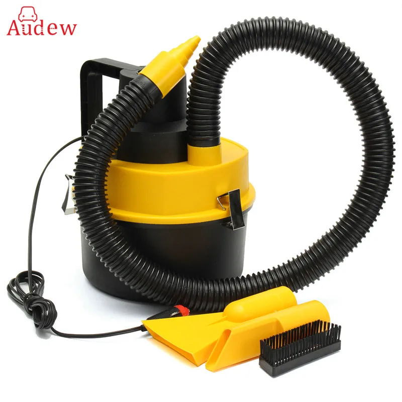 

12V 75W Portable Wet/Dry Mini Vac Vacuum High Power Cleaner Kit Inflator Turbo HandHeld Dust Collector Aspirator for Car Shop