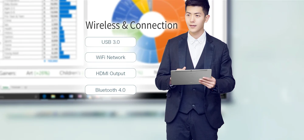Teclast X3 Plus 2 in 1 Tablet PC 11.6 inch Windows 10 Intel Celeron N3450 Quad Core 1.1GHz 6GB RAM 64GB eMMC Bluetooth Dual Cameras