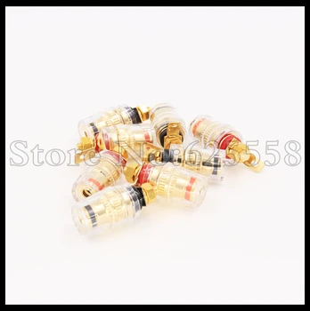 

8pcs Cover Copper Binding Post For 4mm Banana Amplifier Speaker Cable