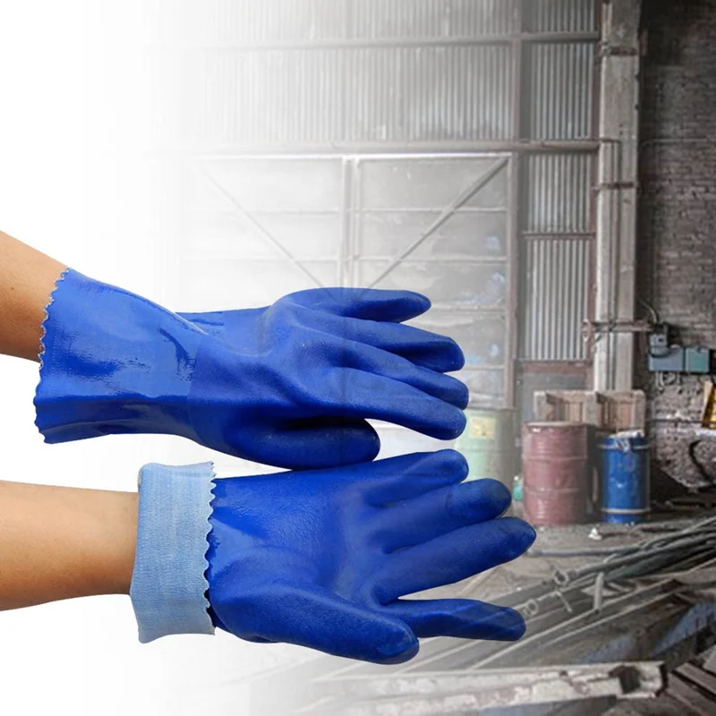 1 пара рабочих перчаток полный палец кислотостойкие рабочие перчатки Нескользящие износостойкие перчатки для промышленной работы
