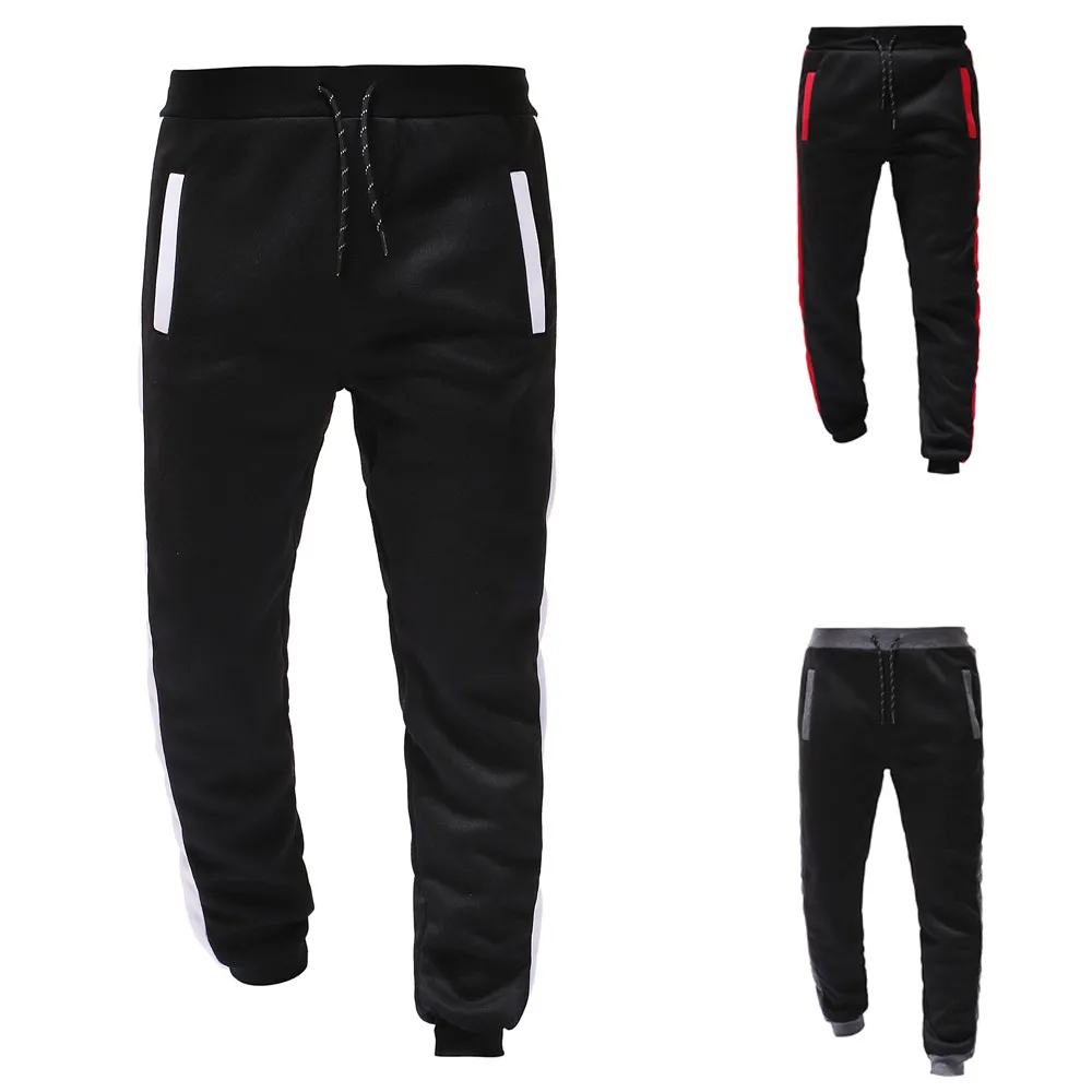 Feitong Men Tracksuit Autumn Winter Packwork Sweatshirt Top Pants Sets Sports Suit Tracksuit Ropa Deportiva Hombre Tracksuit Men