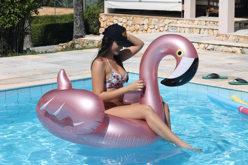 150 см 60 дюймов гигантский надуйте игрушки бассейн Фламинго надувной Единорог для бассейна ездить на плавательный бассейн воды для отдыха и вечеринок игрушки Piscina