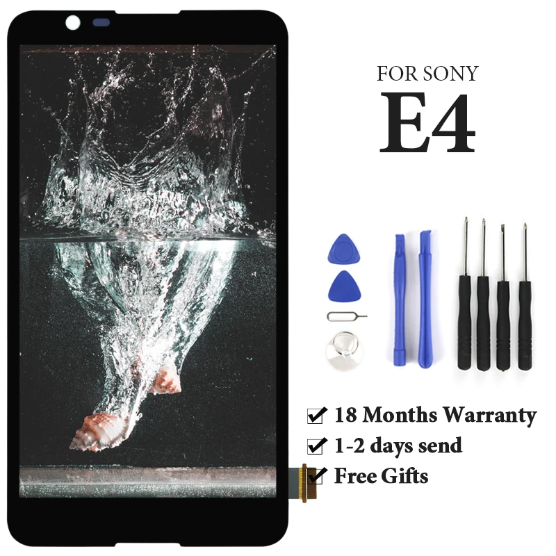 1 шт. телефон совместимый для Sony E4 E2104 ЖК-экран дисплей Оцифровка Замена сборки 100%