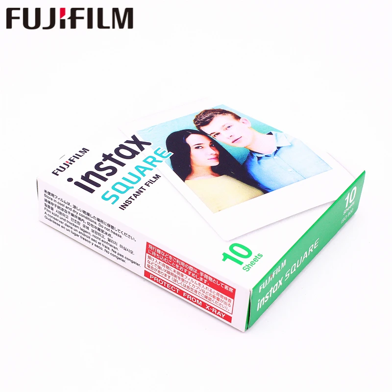 Подлинная Fujifilm Instax 10 Лист квадратная белая кромка пленка фотобумага для Instax квадратный SQ10 Гибридный поделиться SP-3 SQ камера