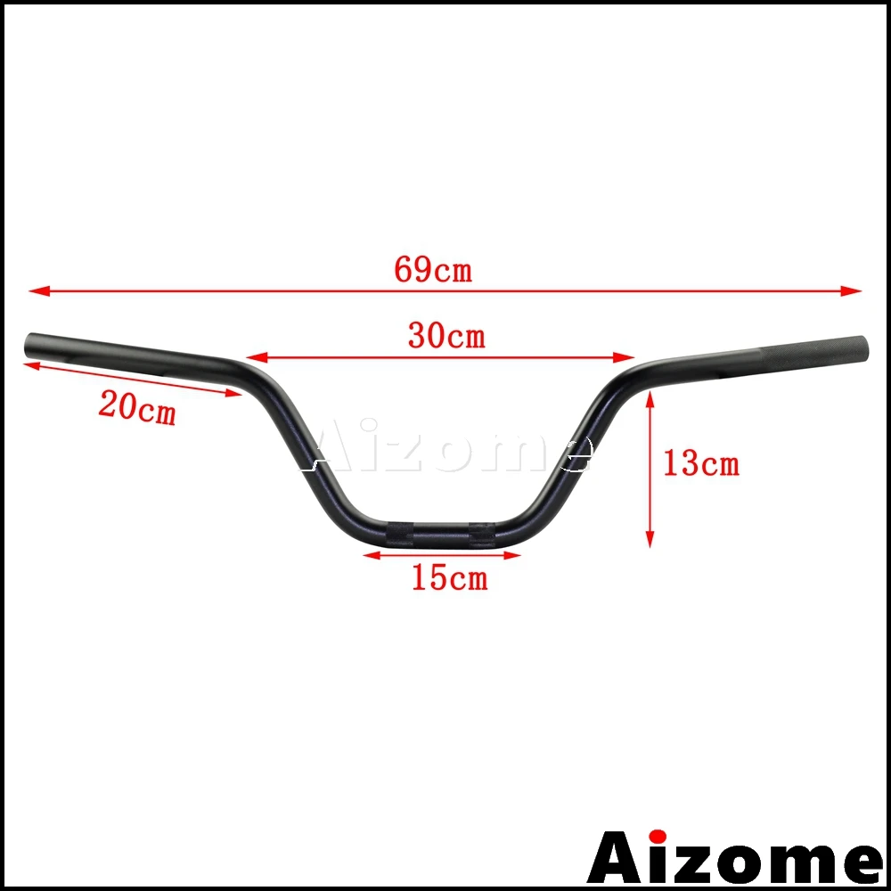 Универсальный черный 7/" Руль трекера бар для мотокросса квадроцикл ЭНДУРО МОТОЦИКЛ 22 мм руль Мотоцикл Байк
