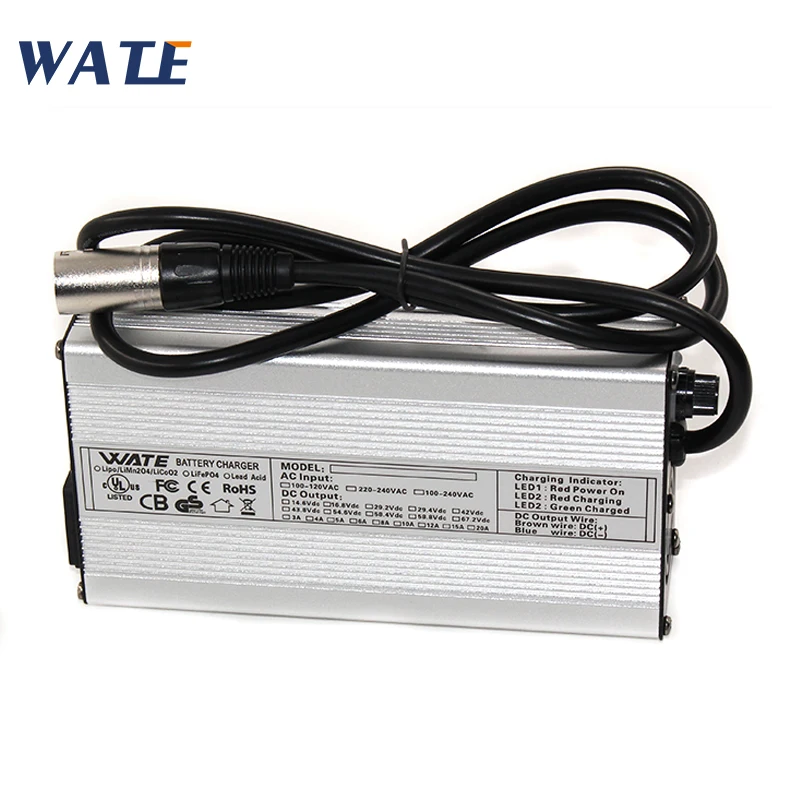 

54.6V 4A Charger 13S 48V E-Bike Li-ion Battery Smart Charger Lipo/LiMn2O4/LiCoO2 battery Charger