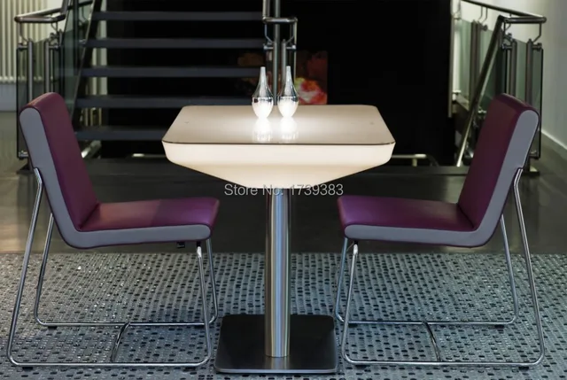 Best Price H76 Led Illuminated Furniture Dining table for 4 people,STUDIO LED,led coffee table for bar,meeting room,living room or events Best Price H76 Led Illuminated Furniture Dining table for 4 people,STUDIO LED,led coffee table for bar,meeting room,living room or events