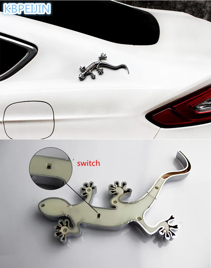 Солнечная/магнитная сила Gecko King LED сигнальная лампа 3D наклейки для Chrysler 300c 300 sebring pt