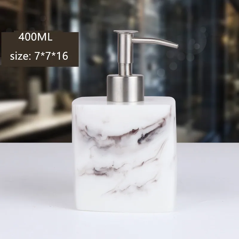 Lotion Bottle 500 ML Resin Soap Bottle Creative Hotel Marble Shampoo Dispenser Press Hand Sanitizer Bottle Soap Dispenser Set Lotion Bottle 500 ML Resin Soap Bottle Creative Hotel Marble Shampoo Dispenser Press Hand Sanitizer Bottle Soap Dispenser Set