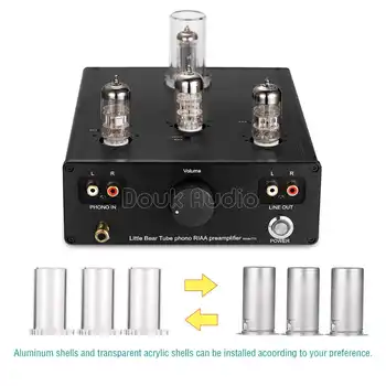 2019 Nobsound Latest Little Bear T11 6N2/12AX7 Vacuum Tube Phono Turntable Preamp HiFi Pre-Amp MM RIAA Phonograph Pre-amplifier