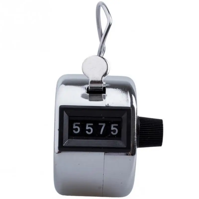 Совершенно новый портативный ручной 4 разрядный точный Tally Counter/Clicker Silver|tally