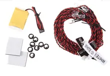 8 LED Flashing Light System for RC Cars Trucks 1/10th Scale Smaller Multicopter Qudcopter Helicopter Part