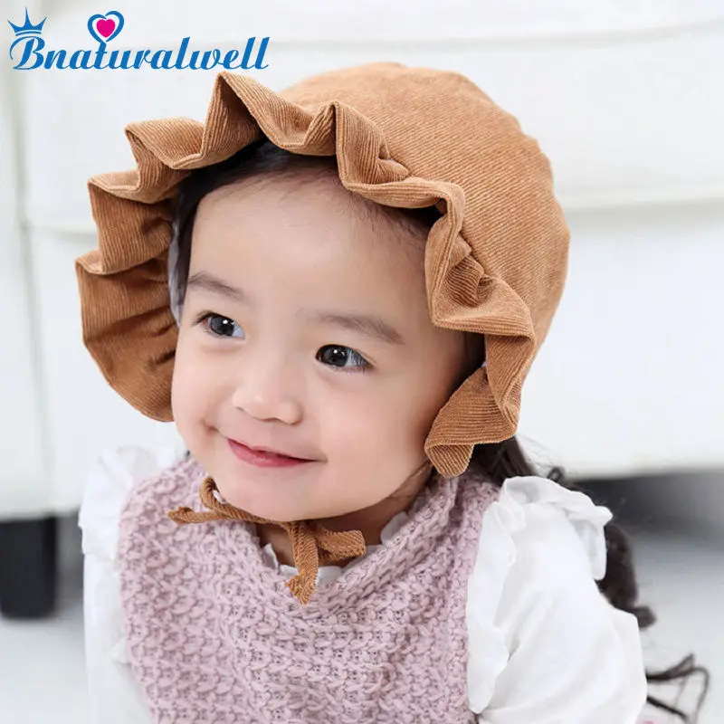 

Bnaturalwell Cotton Girls Hat Toddler Girls Sun Hat Baby Summer Sun Beanie Hat Girl Cute Cotton Cap 12-24 Months H136S