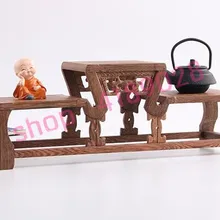 Твердая древесина куриное крыло дерева, чемпионский стол типа curio полки, орнамент маятник стойки