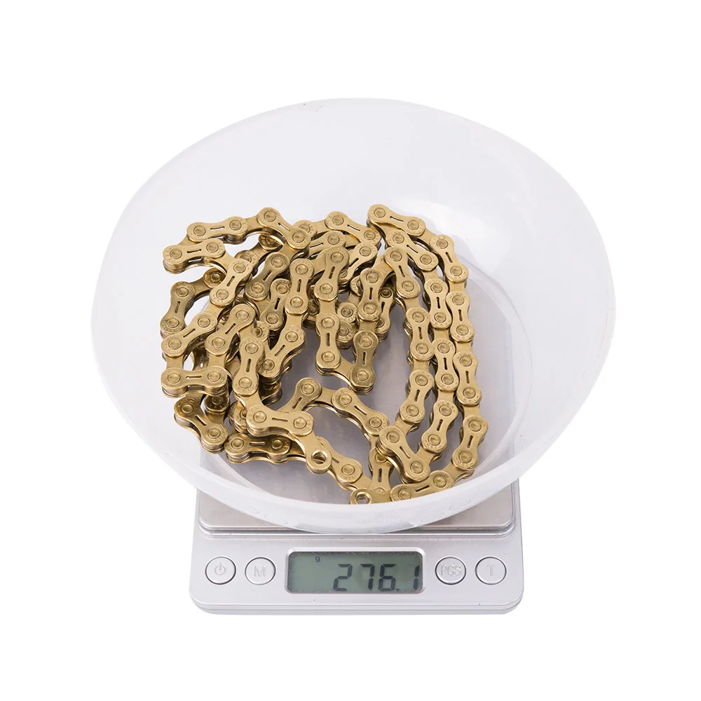 

MTB Golden Semi Hollow SL Chain Mountain Bike Road Bicycle Parts Durable Gold 10s 20 s 30 v 10 Speed For shimano K7 System