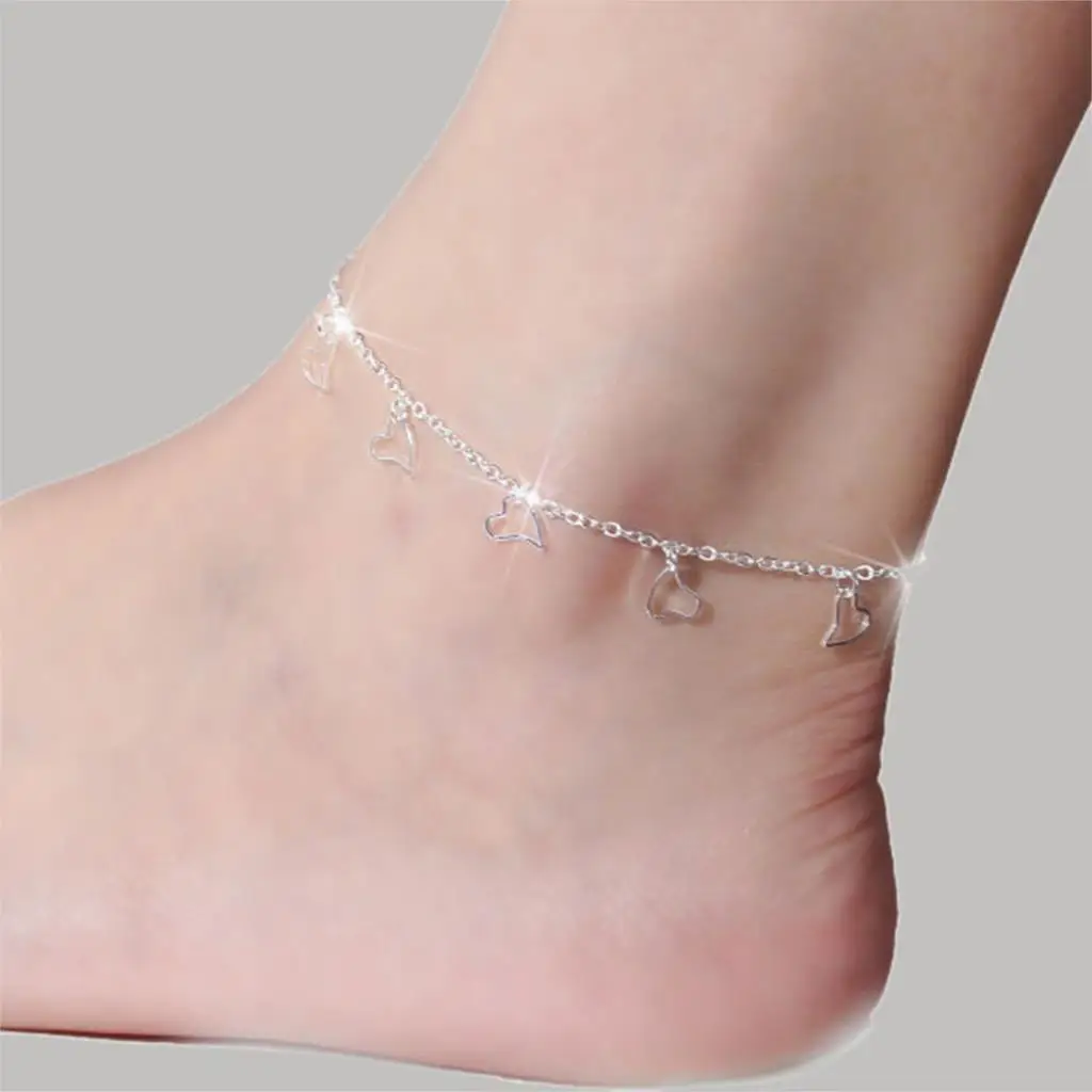 2017 Women Silver color Anklet New Ankle Bracelet Fashion Anklets for Women Hot Sale Foot