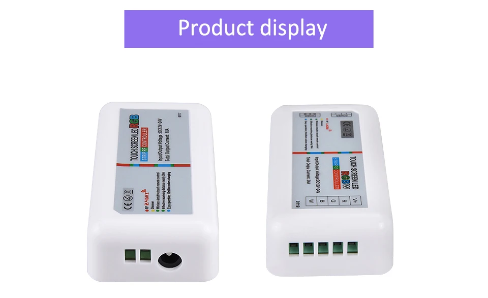 DC 12V-24V 2.4G RF Remote LED Controller RGB Controller Wireless Touch Screen RGBW Controller for Mi light RGB Tape RGBW Strip (12)