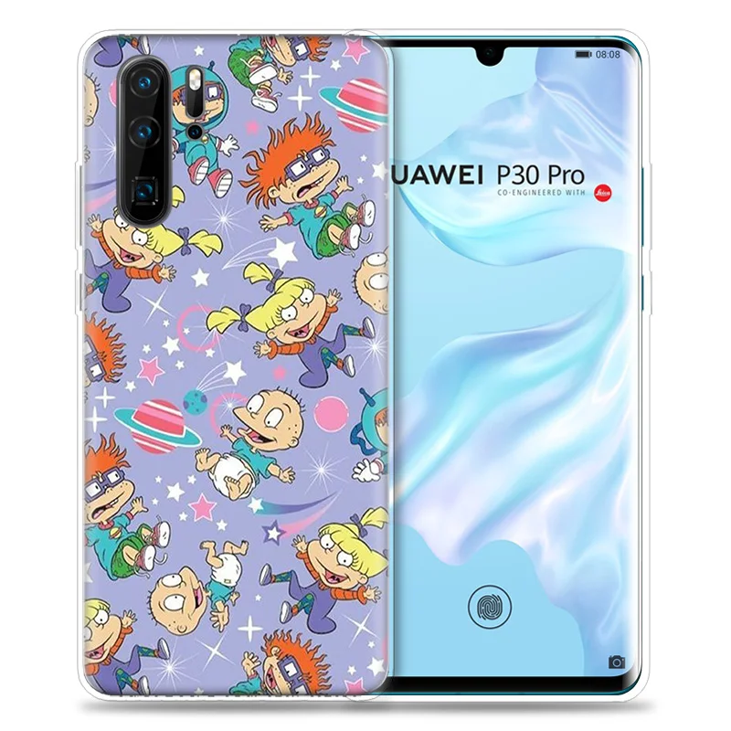 Потрясающий чехол Rugrats для huawei P20 P30 P Smart Z Plus P10 P9 P8 mate 10 20 lite Pro, роскошные силиконовые чехлы для телефонов