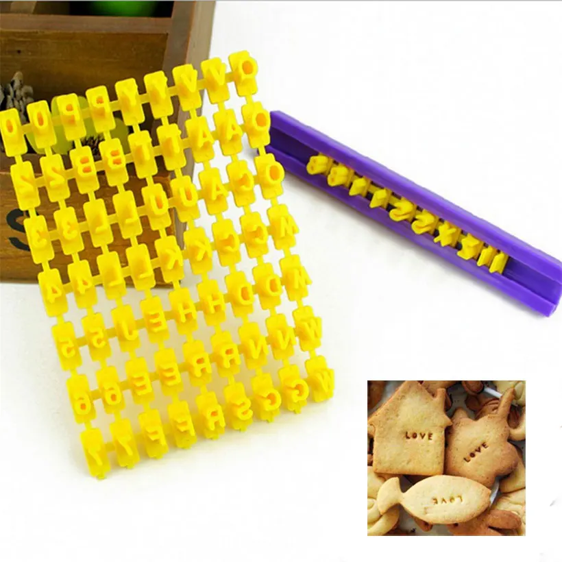 

New Alphabet Letter Number Cookie Press Stamp Embosser Cutter Fondant Mould Cake