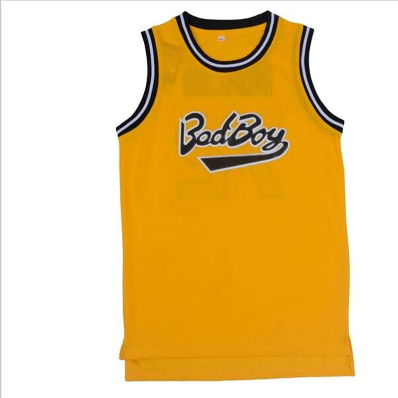 Мужские майки для баскетбола EJ Biggie Small #72 Bad boy рубашка Notorious Big Basketball Jersey Iverson