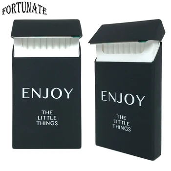 

New Enjoy The Life 10.5*5.8*1.4CM Lady Slims Silicone Cigarette Case Fashion Cover Elastic Rubber Women Cigarette Box Sleeve